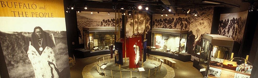 'Buffalo and the People' gallery in the Plains Indian Museum