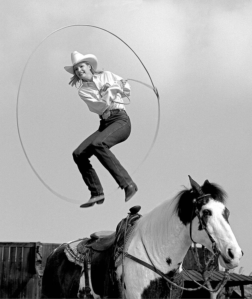 William Shepley photo. Janna Copley, Riata Ranch, Exeter, California 1995; silver gelatin print. P.602.023