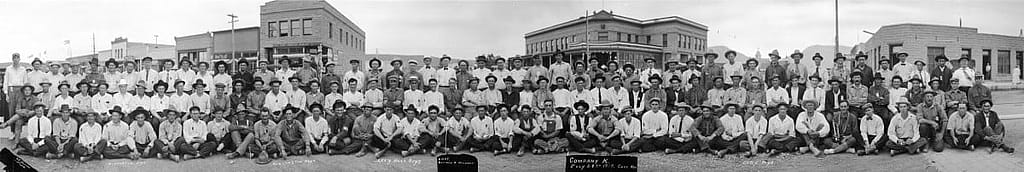 K Company, Newly formed, Cody, Wyoming (July 1917)