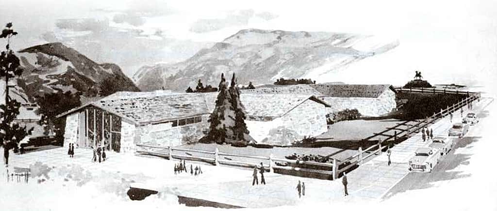 Fig 9: Tresler & McCall's architectural renderings for the design of "the Whitney," 1958.