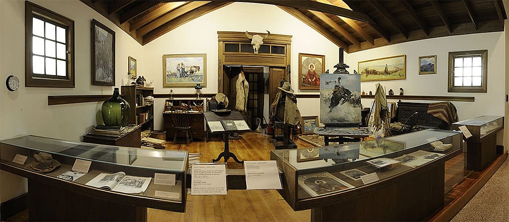 Former W.H.D. Koerner studio installation in the Whitney Western Art Museum.