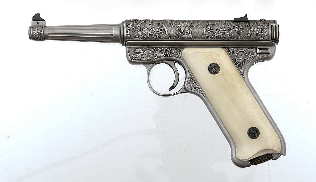 Sturm, Ruger, and Co. pistol, 1982. Gift of William B. Ruger, Jr. and Carolyn Ruger Vogel in loving memory of their father, William B. Ruger, and their brother, James Thompson Ruger. 2006.14.20