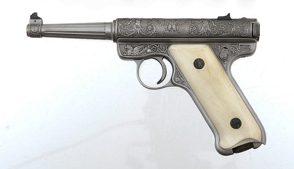 Sturm, Ruger, and Co. pistol, 1982. Gift of William B. Ruger, Jr. and Carolyn Ruger Vogel in loving memory of their father, William B. Ruger, and their brother, James Thompson Ruger. 2006.14.20