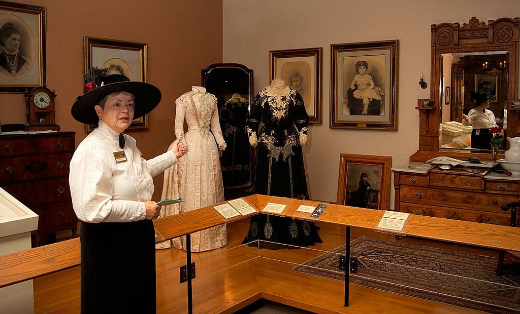 Donna Whitson presents a docent spotlight featuring Arta Cody's beautiful wedding dress.