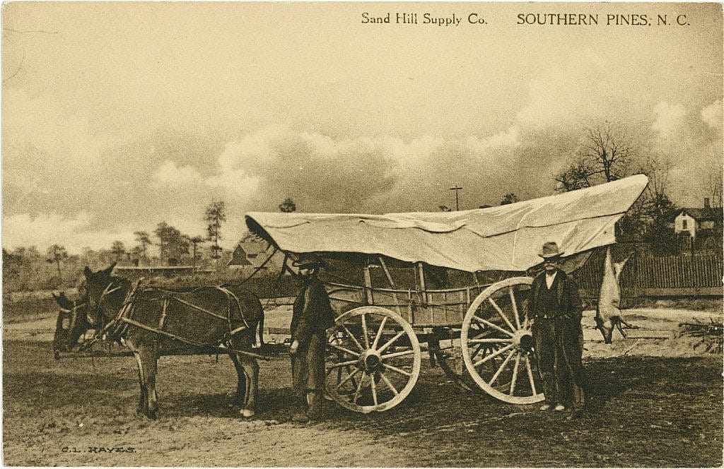 A wagon like Sandhill Supply Company's Conestoga is an unlikely Oregon Trail vehicle.