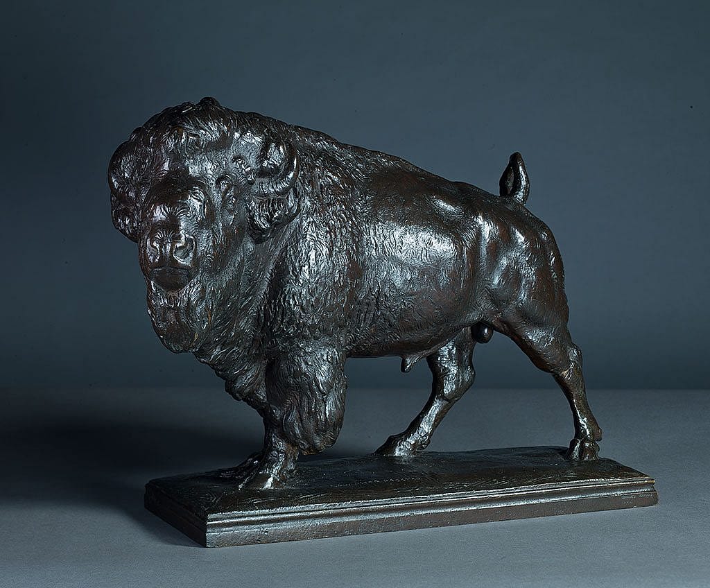 Alexander Phimister Proctor (1860-1950). Q Street Buffalo, 1912 (date copyright). Bronze. Gorham Co. New York Founders. Gift of A. Phimister Proctor Museum with special thanks to Sandy and Sally Church. 2.16.2. Photograph by William J. O'Connor.