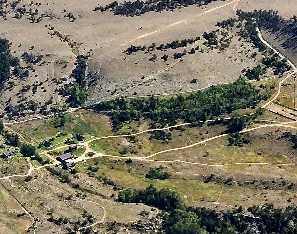 Switchback Ranch from the air.