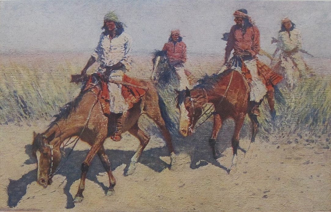 Pool in the Desert, 1910. Collier's Weekly, (October 22, 1910), halftone. (CR# 02824a) 