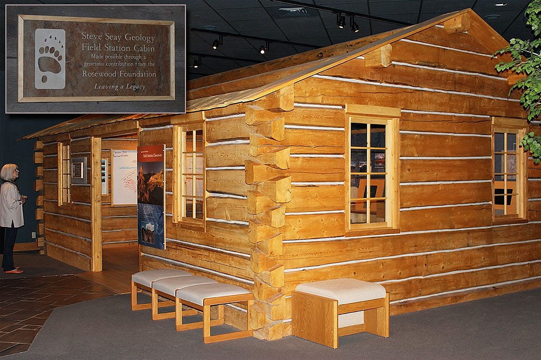 Steve Seay Geology Field Station Cabin in our Draper Natural History Museum.