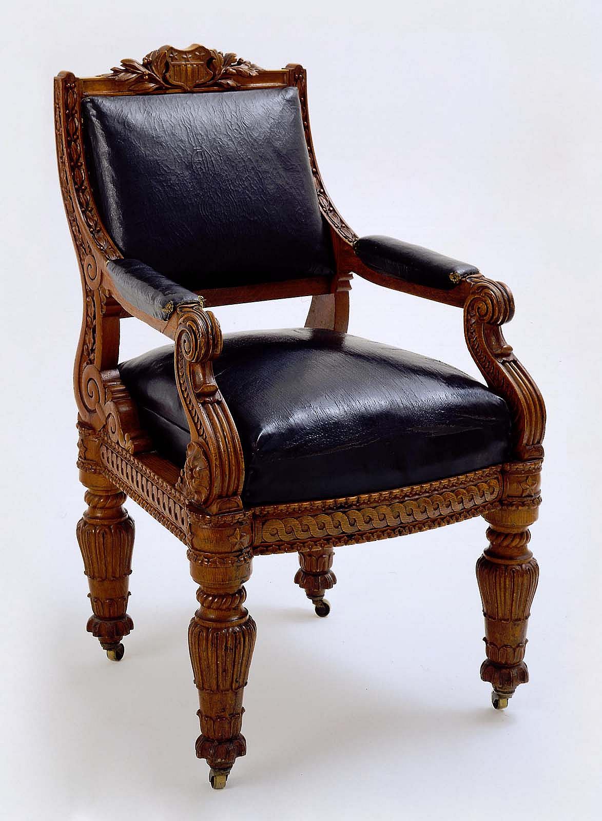 James Beck's House of Representatives chair, ca. 1856. 1.69.2163