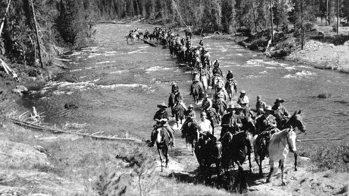 Pack trip in Yellowstone National Park