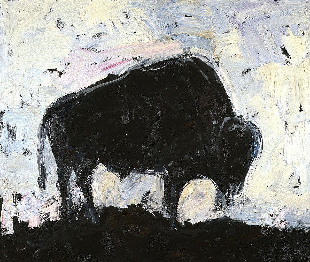 Waddell, Theodore (b. 1941). "Buffalo #2," 1986. Oil on canvas, 60 x 72 inches. Purchased by a grant from the National Endowment for the Arts, a federal agency, and William D. Weiss. 4.91