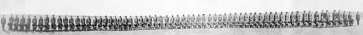 K Company in uniform, Fort D.A. Russell, Wyoming