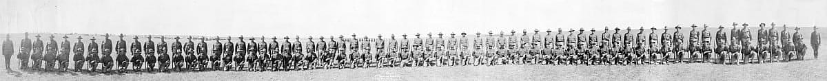 K Company in uniform, Fort D.A. Russell, Wyoming