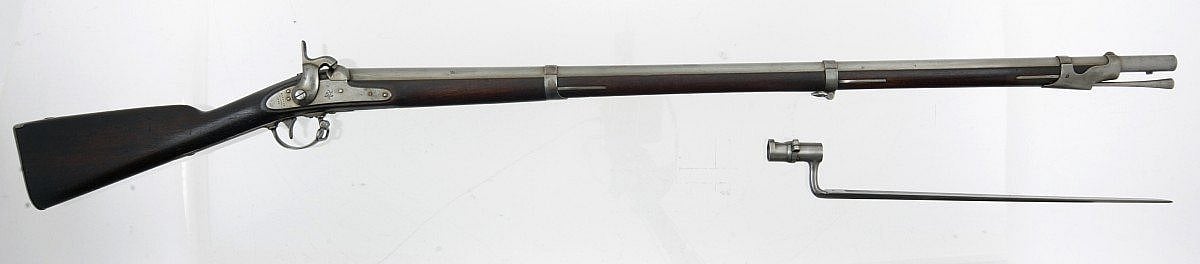 Suplus US arms, like this Model 1842 musket, we advertised in SHGs catalog for many years, and remained popular even alongside more advanced designs. Gift of Olin Corporation, Winchester Arms Collection. 1988.8.779