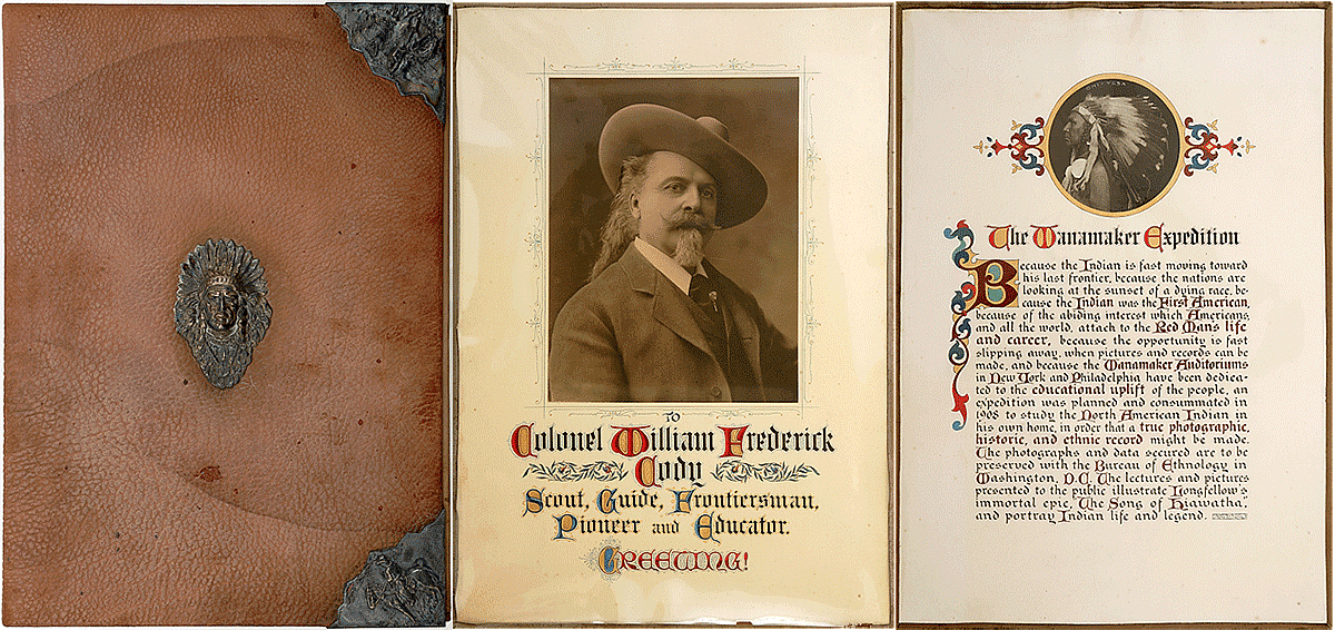 From the Wanamaker Tribute Portfolio. MS 6 William F. Cody Collection, McCracken Research Library. MS.6.9.39