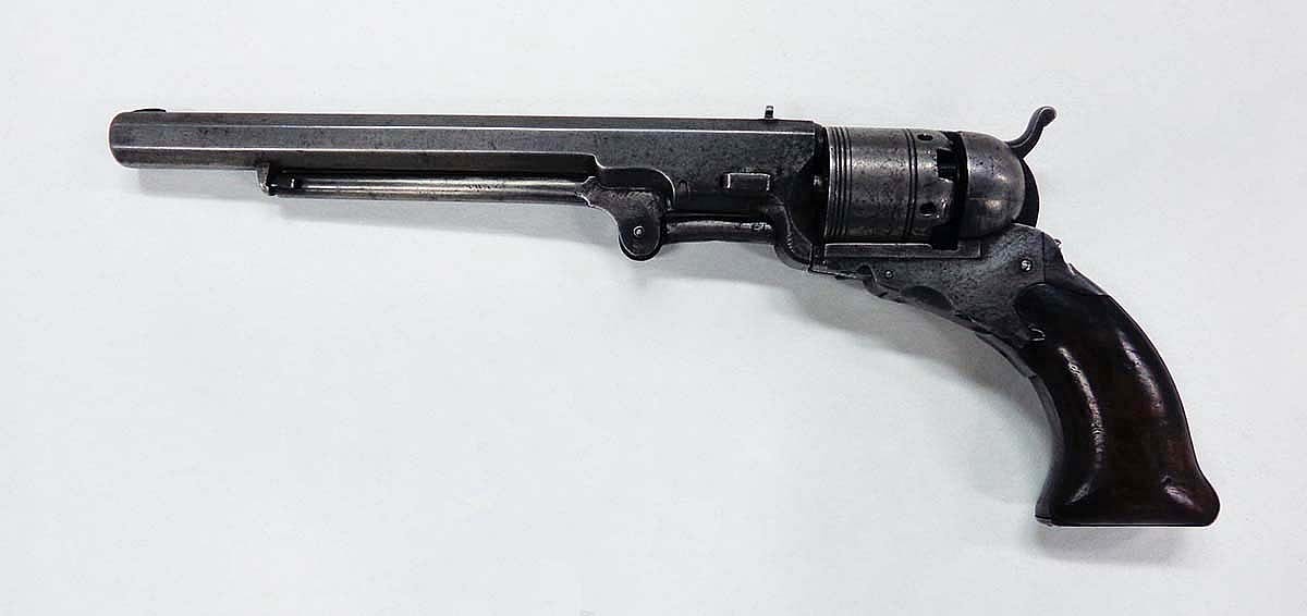 Colt Texas Paterson No. 5, .36 ca., 1836. One of only two known in existence. Gift of Dennis A. LeVett. 2015.17.1