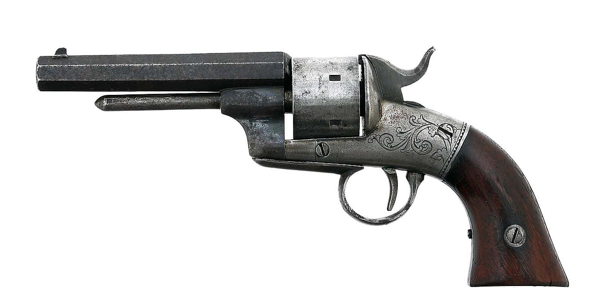 Bacon Pocket Model revolver, ca. 1860s. Gift of Olin Corporation, Winchester Arms Collection. 1988.8.3223