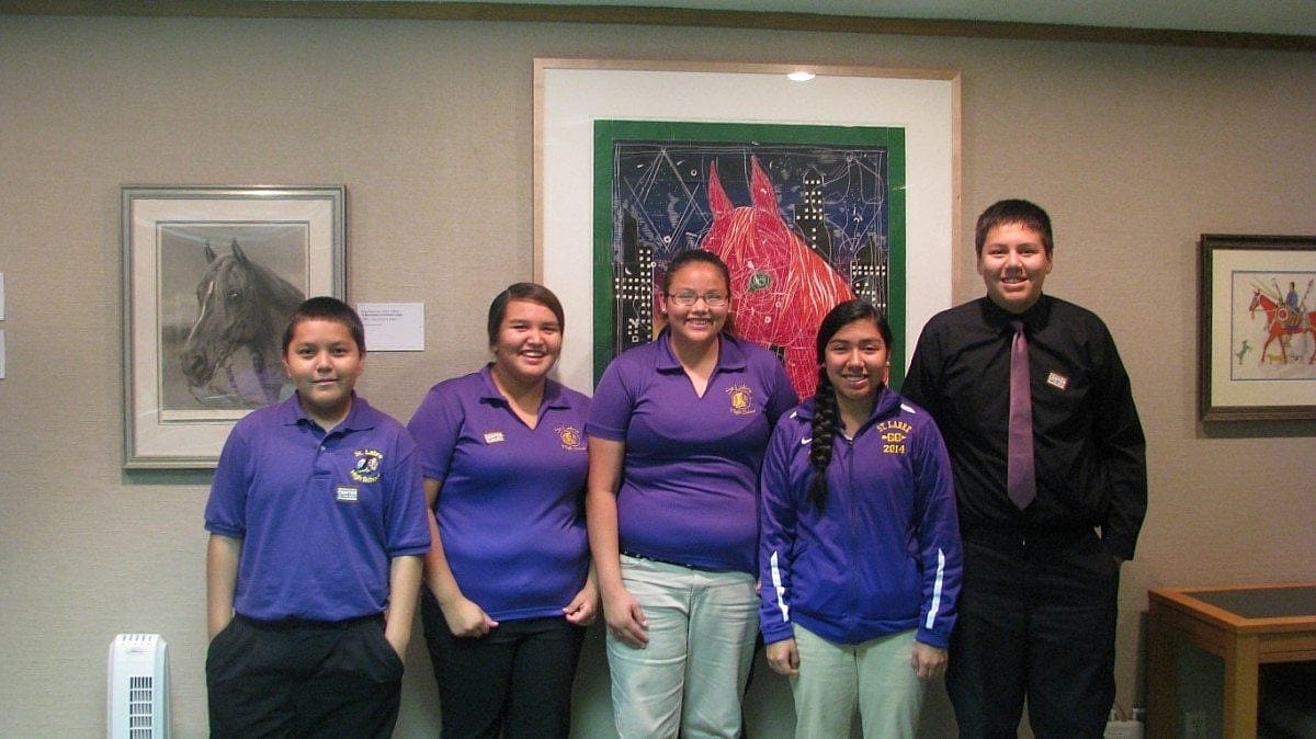 students from St. Labre school