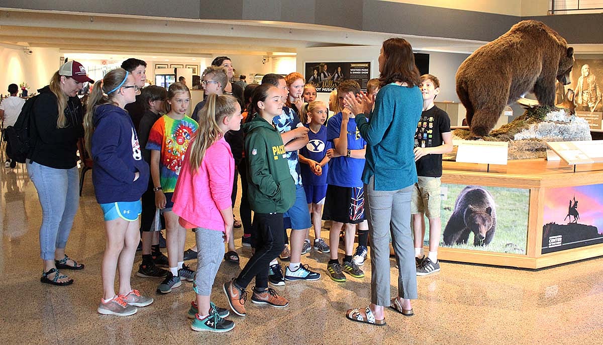 A guided tour gets underway at the Buffalo Bill Center of the West.
