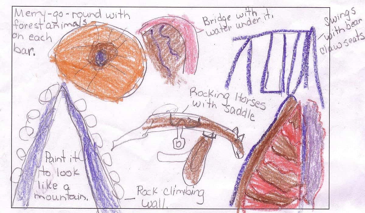 Dream Playground Design Day; Kid's playground design idea