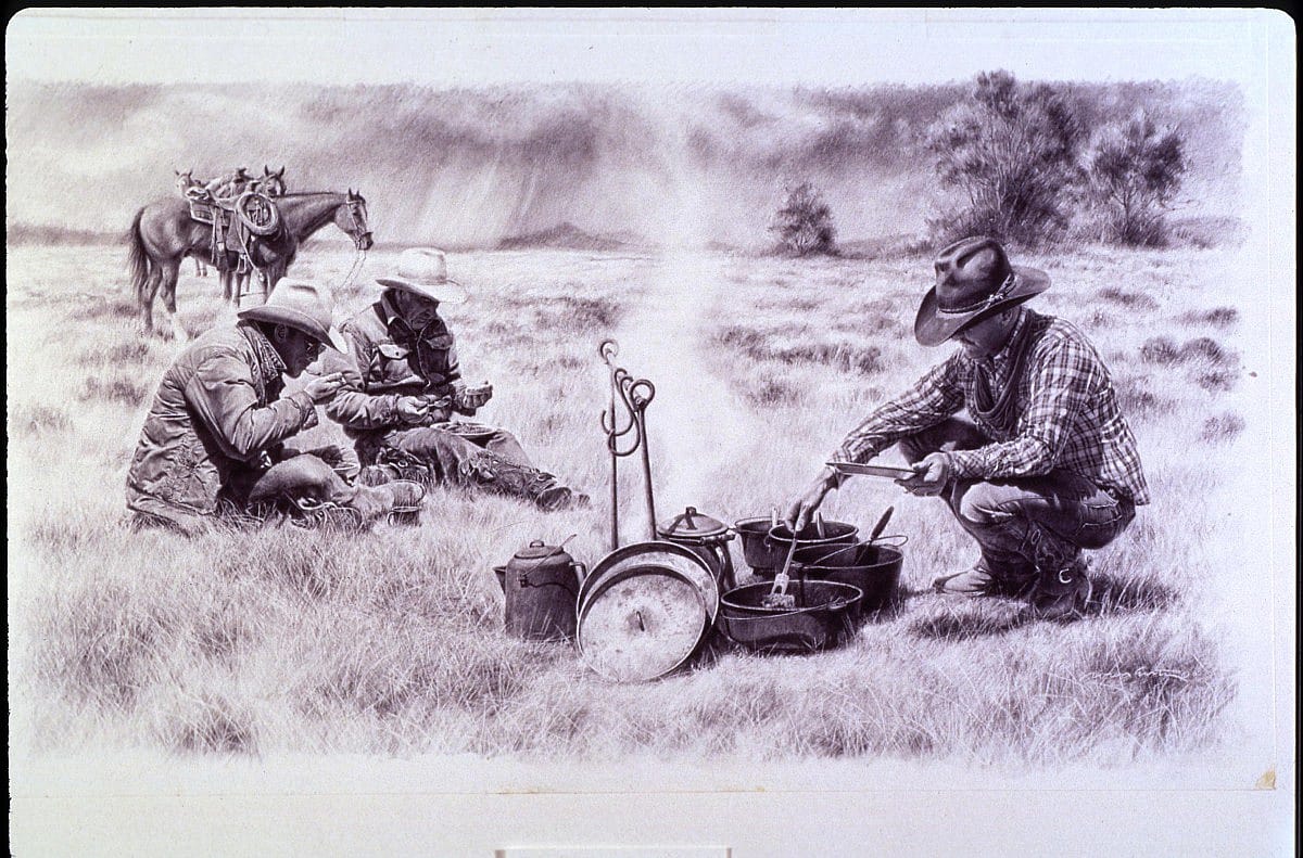 Loren Entz (b. 1949). Biscuits, Beef, and Beans, 1985. Graphite on paper. Gift of Mr. and Mrs. W.D. Weiss. 27.97.12