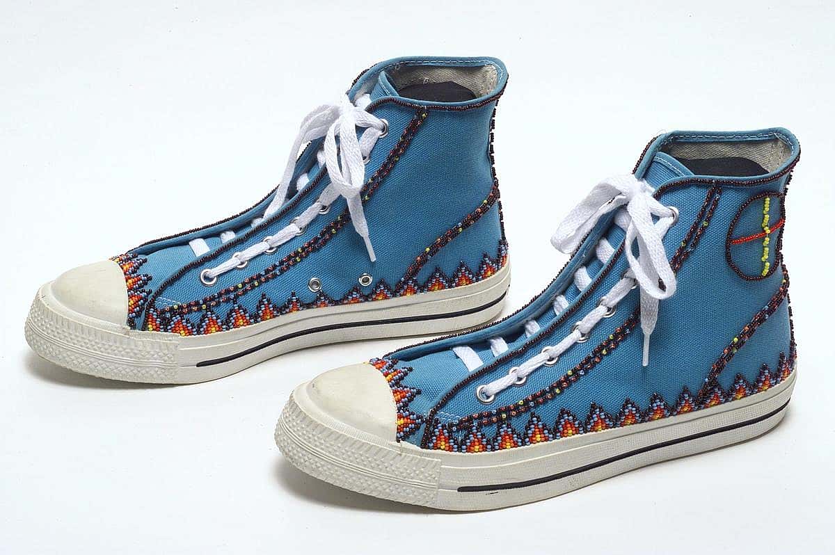 From Curator Barb's Virtual Exhibit: Who doesn't need a pair of Chuck's? Handy to climb over the debris that's sure to be strewn all over the place.