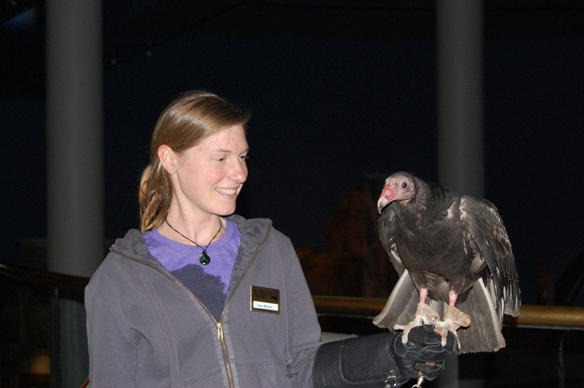 Suli and Lisa of the Draper Museum Raptor Experience