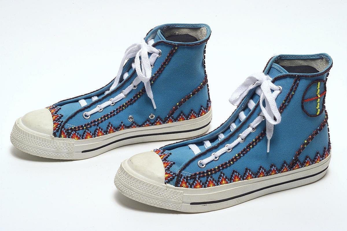From Curator Barb's Virtual Exhibit: Who doesn't need a pair of Chuck's? Handy to climb over the debris that's sure to be strewn all over the place.