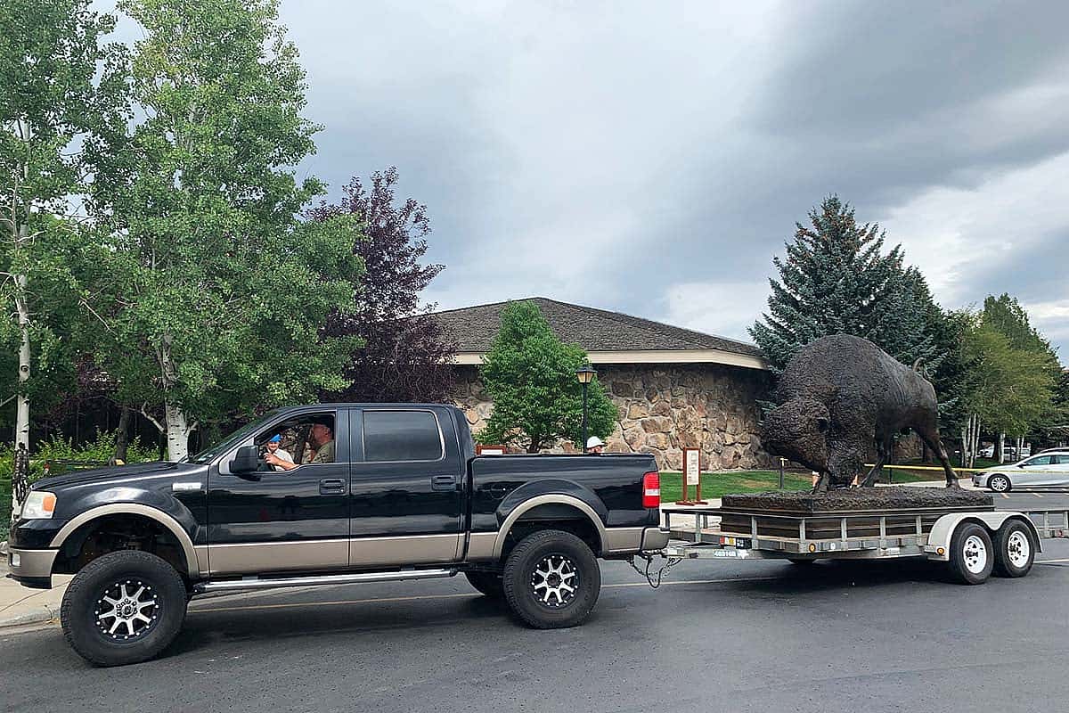 Our thanks to Ed Conder for transporting Distant Thunder from Salt Lake City to Cody.