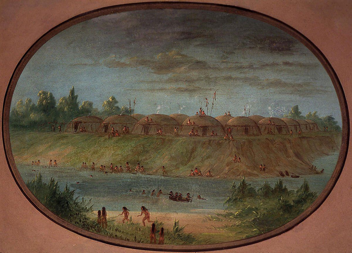 George Catlin (1796-1872). "Knife River, Minnetare [Hidatsa], ca. 1855-1870. Gift of Paul Mellon. 26.86
