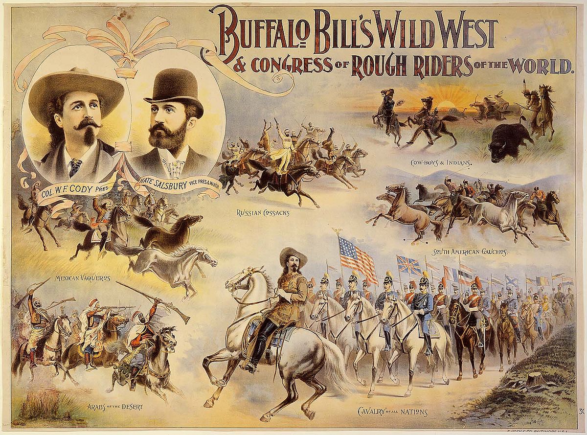 Buffalo's Bill Wild West poster, Congress of Rough Riders of the World, ca. 1895. Gift of The Coe Foundation. 1.69.170
