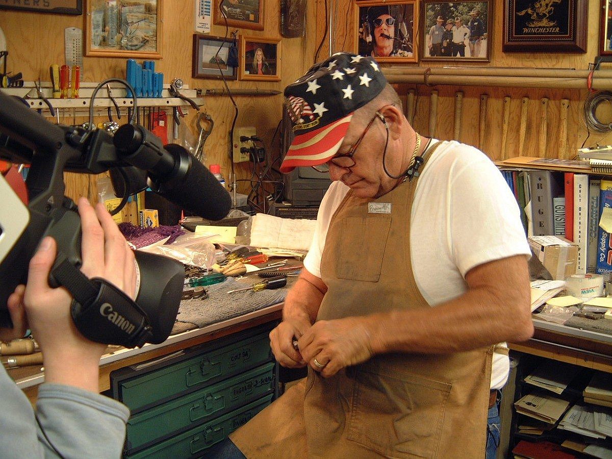 Bob Munden Working in Shop 2004