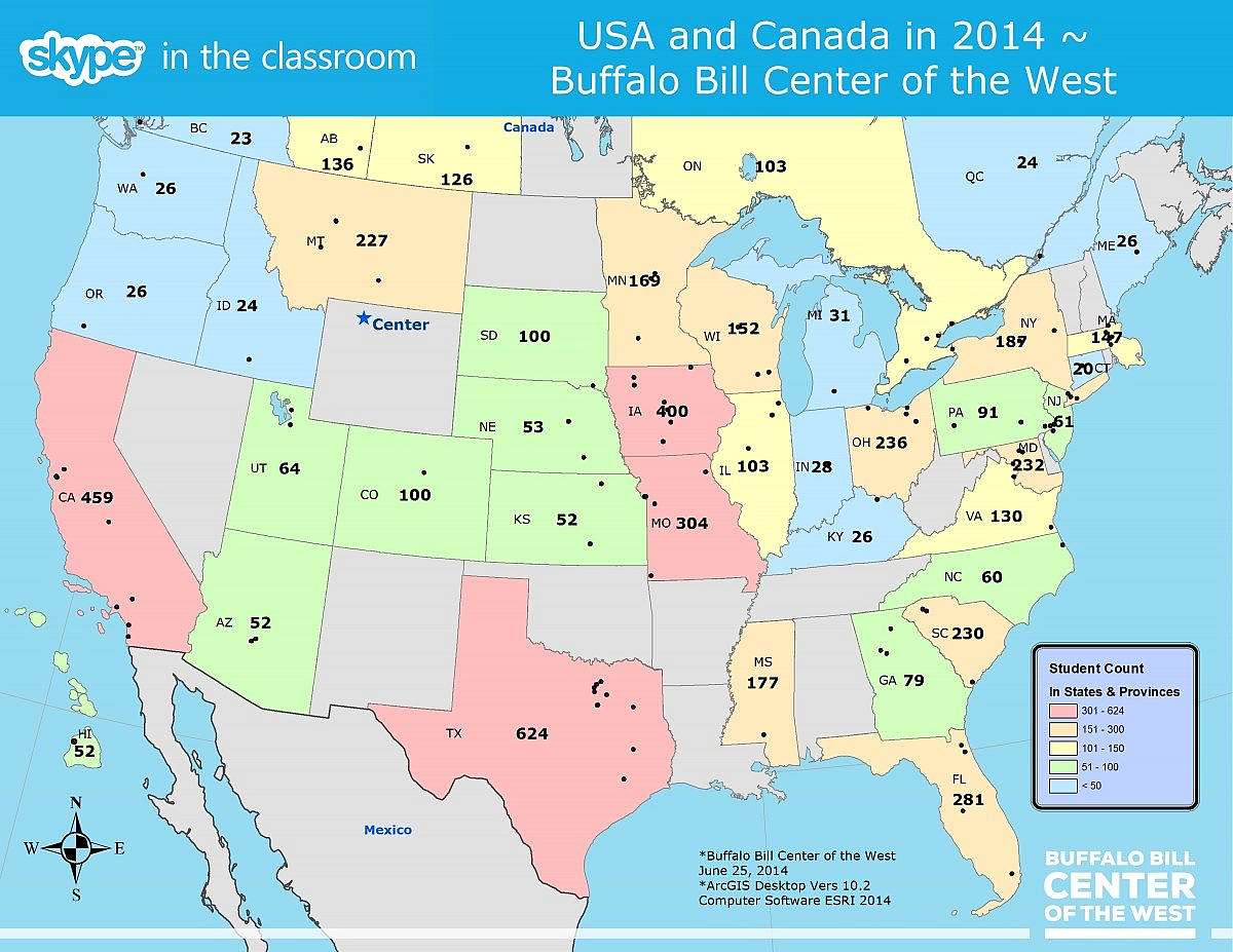 USA-Canada Skype 2014; Skype in the classroom Lessons