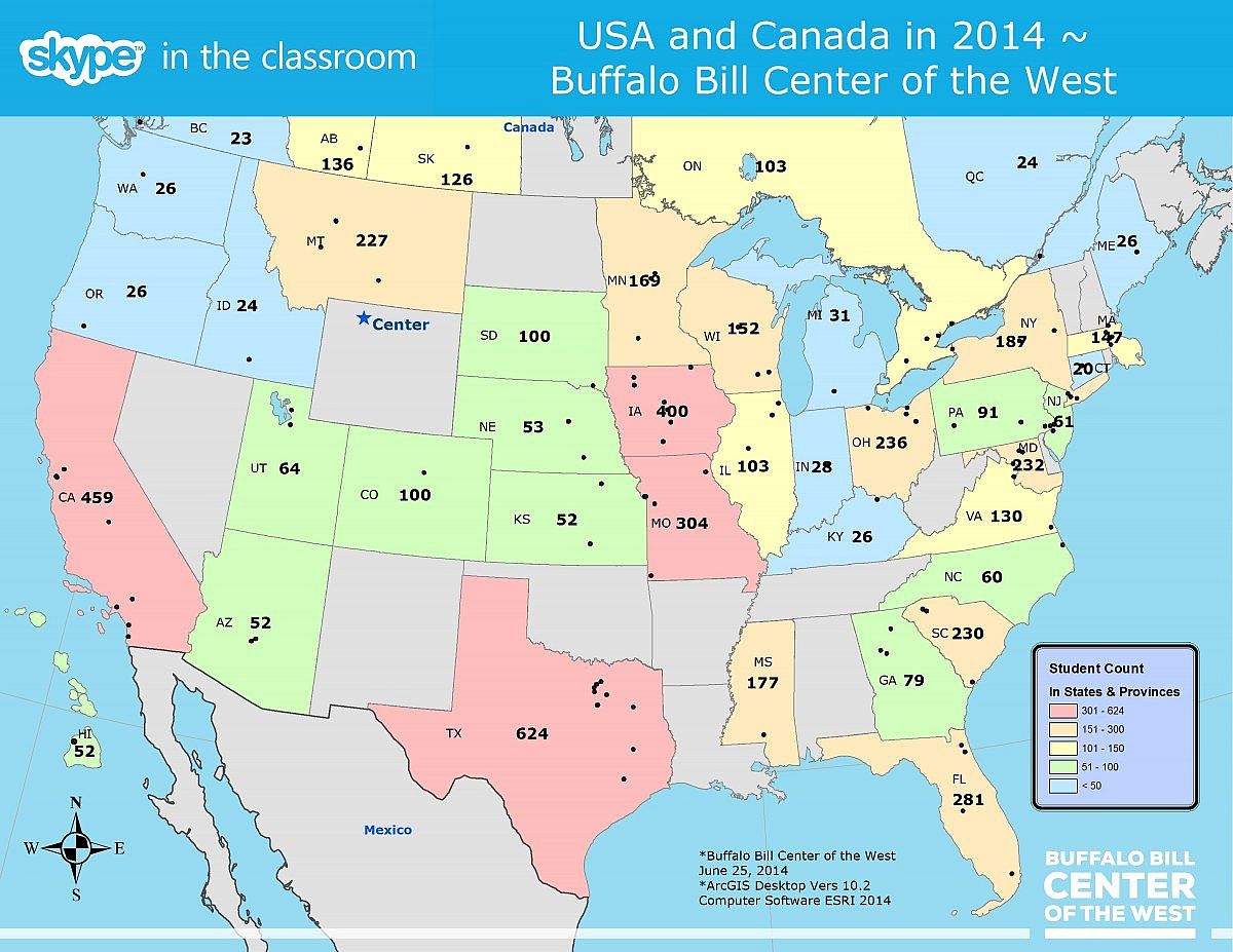 USA-Canada Skype 2014; Skype in the classroom Lessons