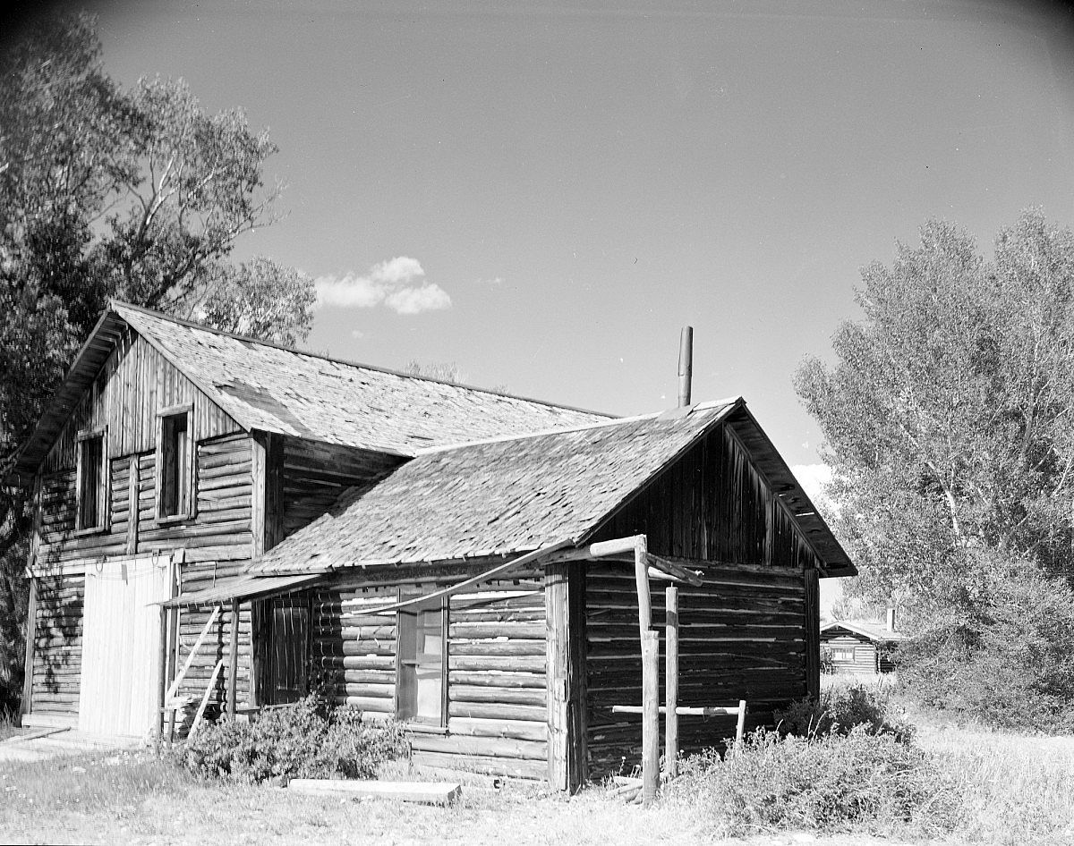 Log cabin in South Pass City, Wyoming