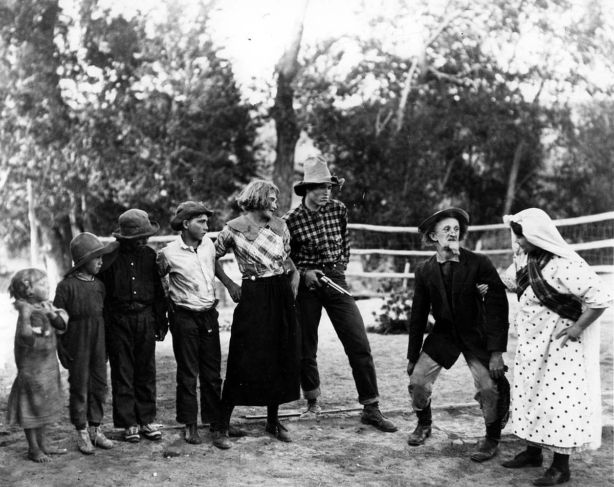 Cast members from "The Rider of the Painted Horse"