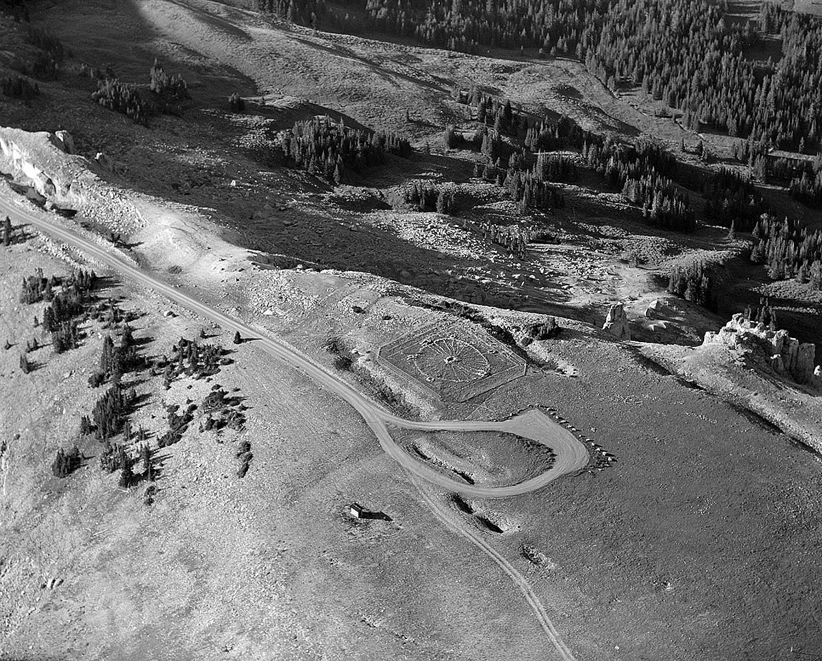 Medicine Wheel Historic Site in the Bighorn Mountains, Wyoming, August 1967. MS 89 Jack Richard Photograph Collection. PN.89.47.9681.20
