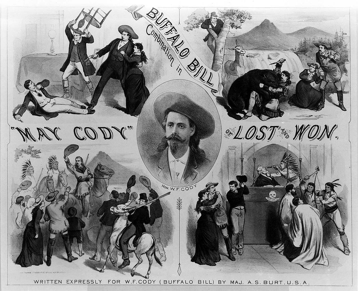 Buffalo Bill Combination poster, May Cody. MS 6 William F. Cody Collection, McCracken Research Library. P.69.29