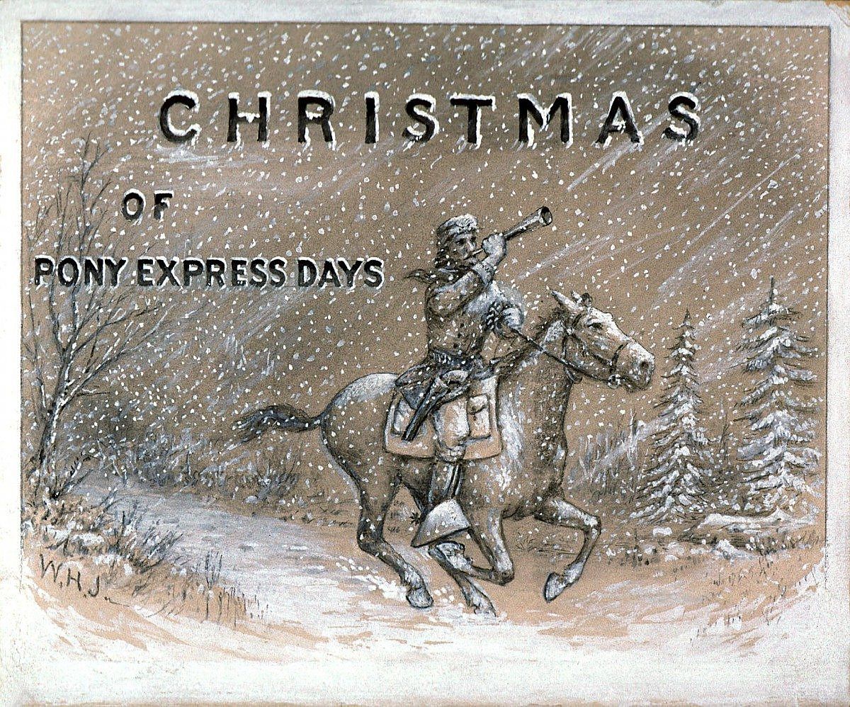 William Henry Jackson. Christmas of Pony Express Days. date unknown, watercolor on paper. 142.69