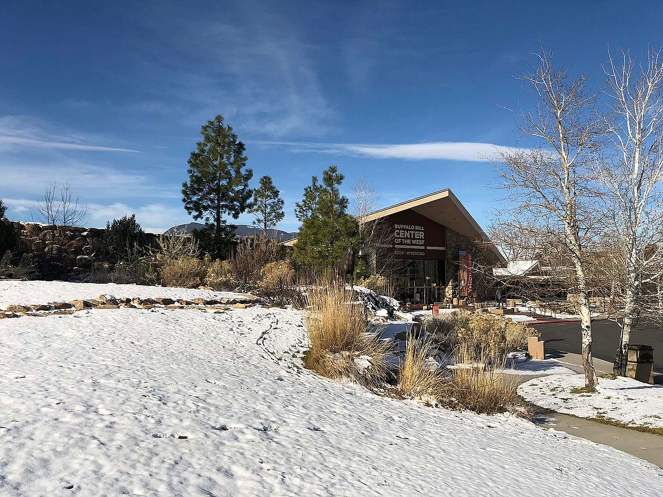 Buffalo Bill Center of the West in winter.
