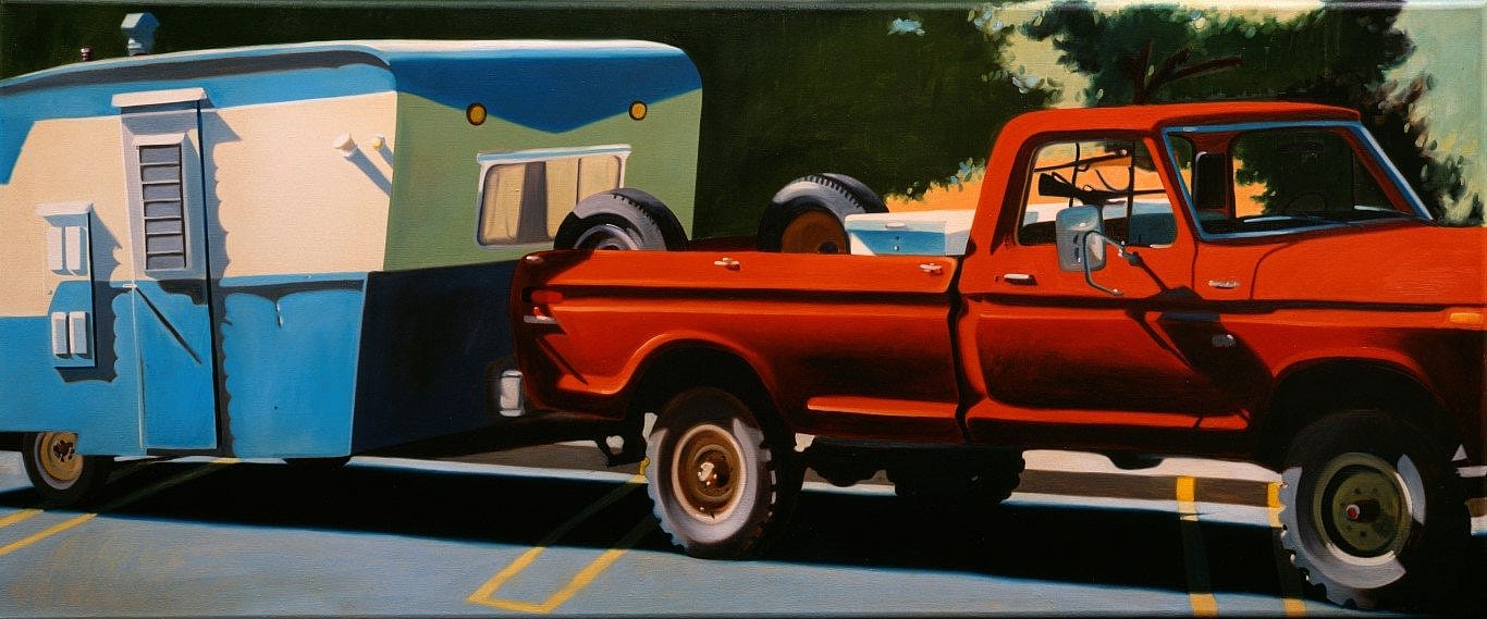 Robert Seabeck. "Fall Scene," 1979. Oil on canvas, 30 x 72 inches. Gift of anonymous donor. 6.79.