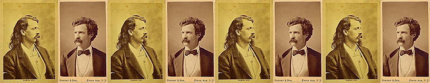 Buffalo Bill and Mark Twain. (BB - P.69.544)