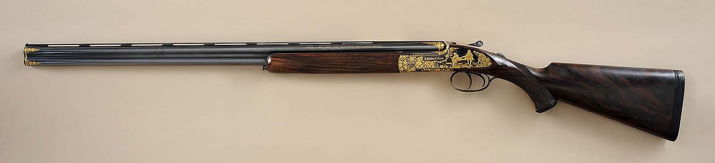 Purdey & Sons shotgun, 1978. .28 guauge. Gift of Mr. & Mrs. Larry Sheerin, San Antonio, Texas, 2011.12.1.1