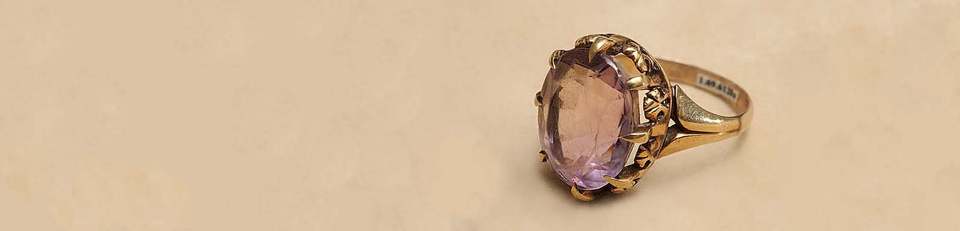 William F. Cody's amethyst ring. Gift of and in memory of Albert Willoughby Kleinschmidt, PhD. 1.69.6128