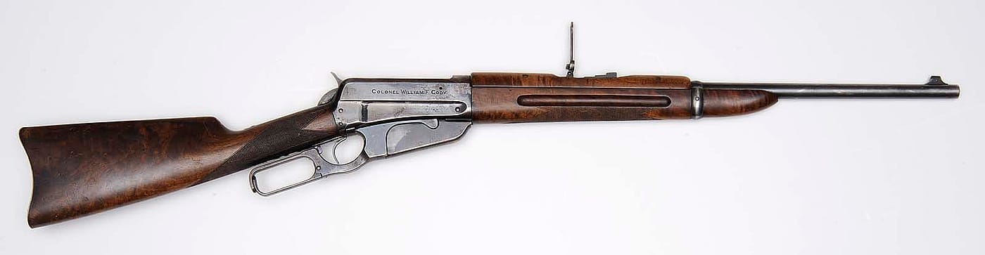 Buffalo Bill's Winchester carbine. Gift of Mrs. George T. Beck. 1.69.369