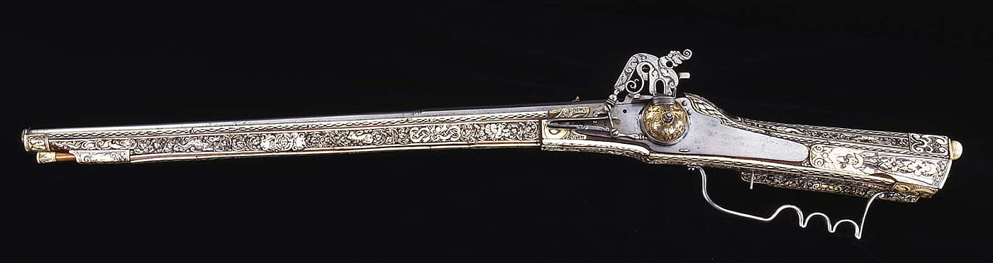Wheelock musket. Gift of Olin Corporation, Winchester Arms Collection. 1988.8.1028