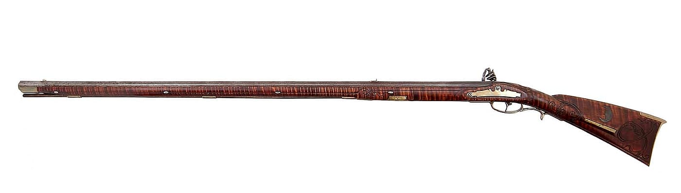 Kentucky flintlock long rifle. Gift of Olin Corporation, Winchester Arms Collection. 1988.8.876