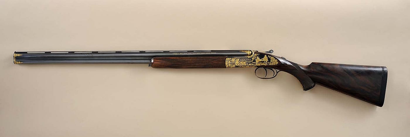 Purdey Over-Under 28 gauge shotgun. Gift of Mr. and Mrs. Larry Sheerin, San Antonio, Texas. 2011.12.1