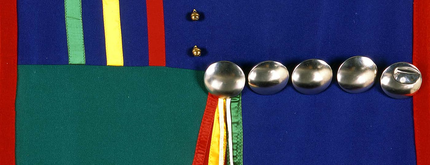 Arthur Amiotte (b. 1942). Banner, 1972. Museum Purchase. NA.302.102 (detail)